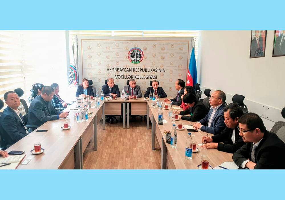 Çin Hüquq Cəmiyyətinin nümayəndələri Vəkillər Kollegiyasında olmuşlar
